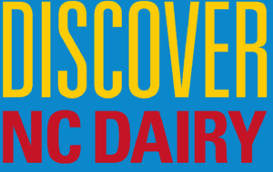 Discover NC Dairy blue background