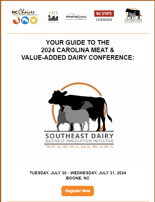 Your Guide To the 2024 Carolina Meat & Value-Added Dairy Conference
